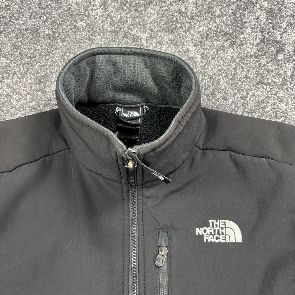The North Face Denali Jacket Mens Medium Black Polartec Wind Pro Fleece Full Zip - Picture 6 of 12